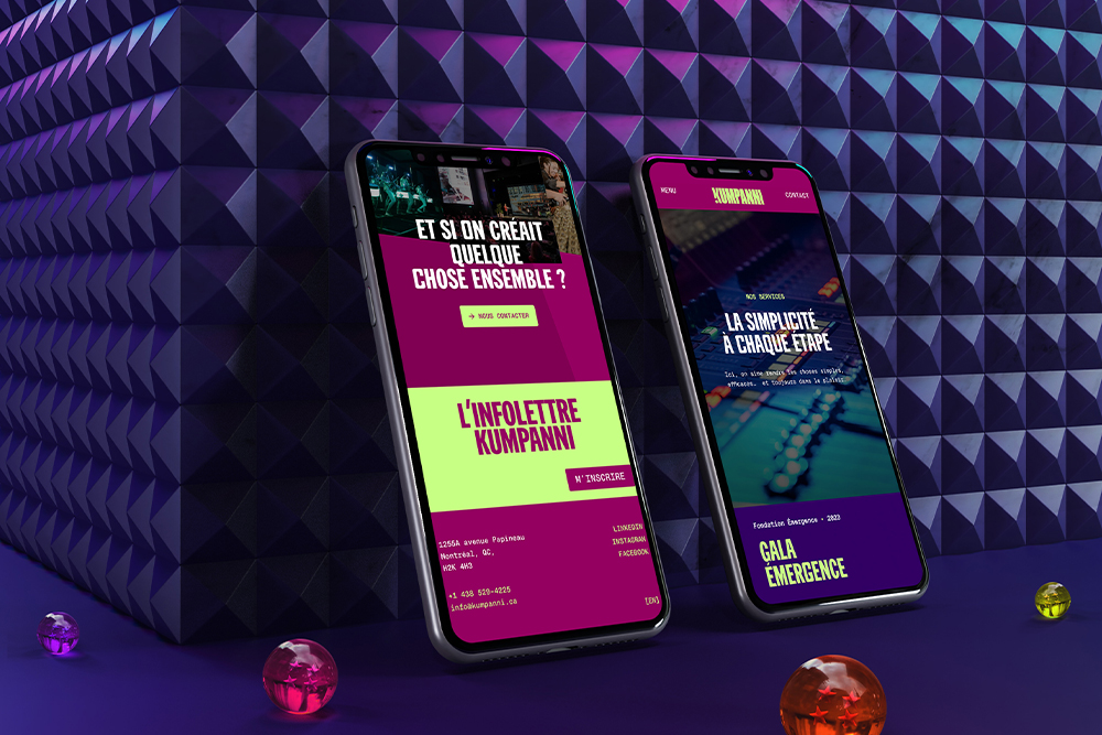 Refonte de site web pour Kumpanni