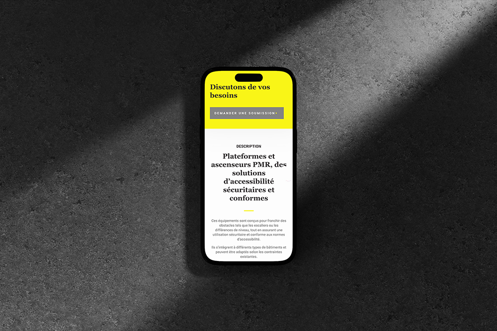 Site Web Ascenseurs Avant-Garde